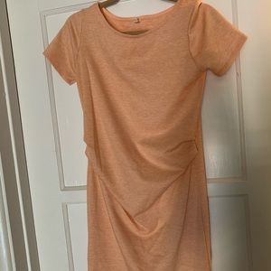 Pink blush maternity dress small